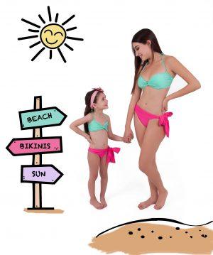 Bikini Nudo Mama e hija - Paola Amador 